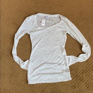 A silver sweater from Express